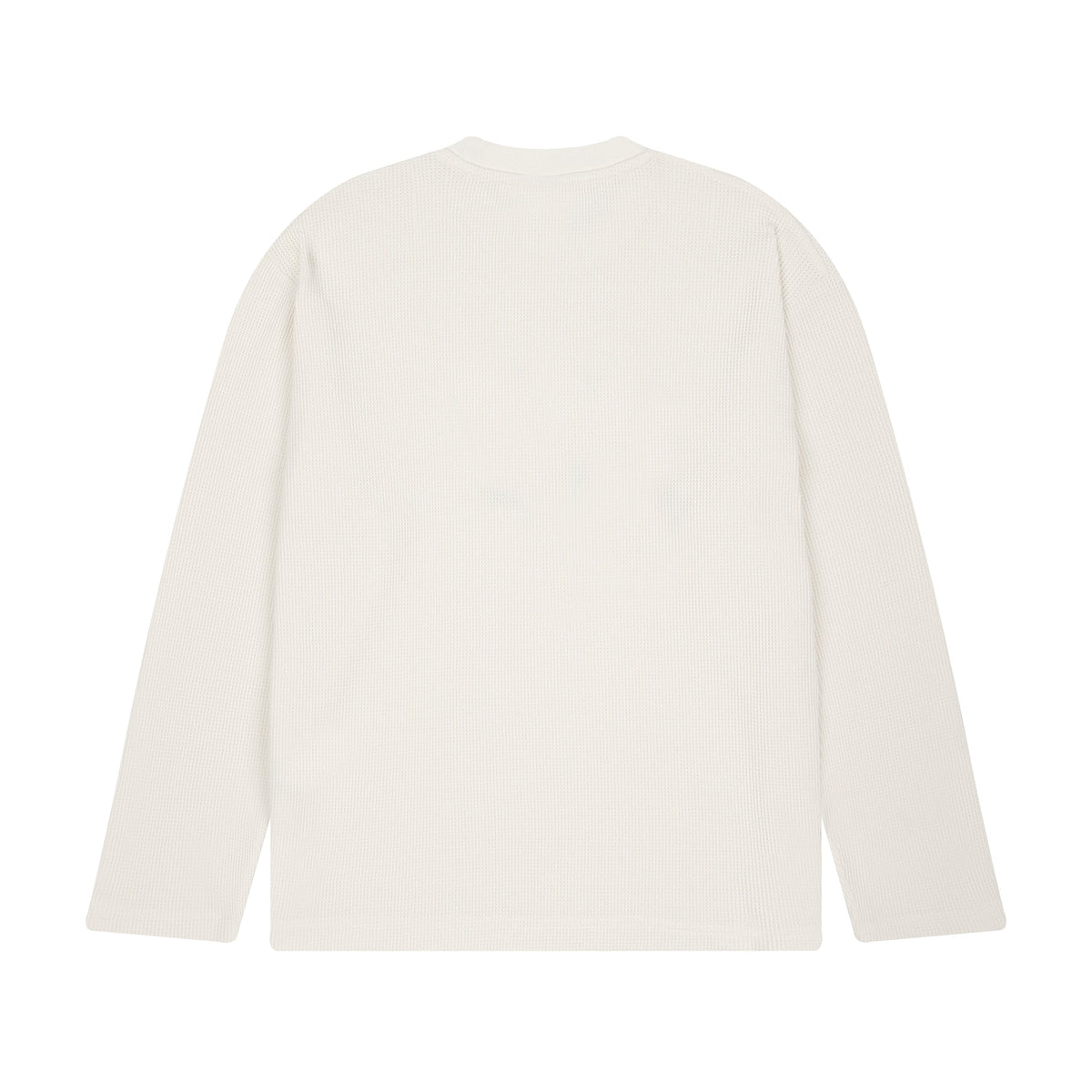 "aziza" waffle Longsleeve off white