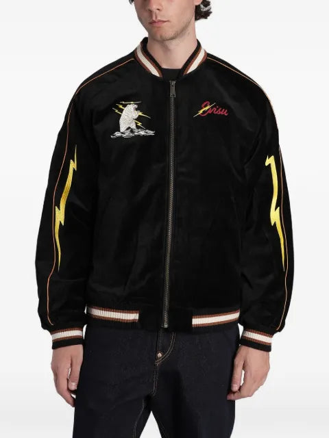 EVISU embroidered bomber jacket
