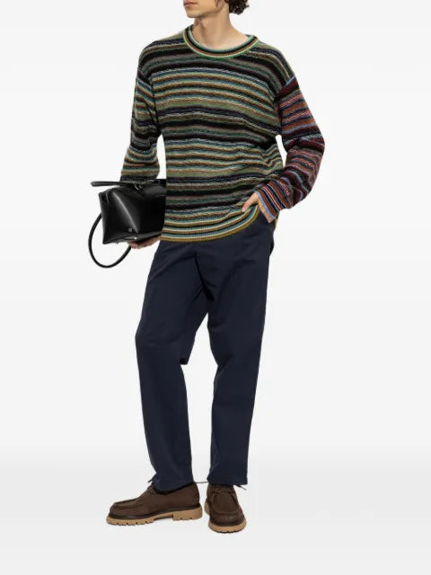 PS Paul Smith striped textured-knit sweater