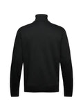 BOSS cotton-jersey jacket with logo badge