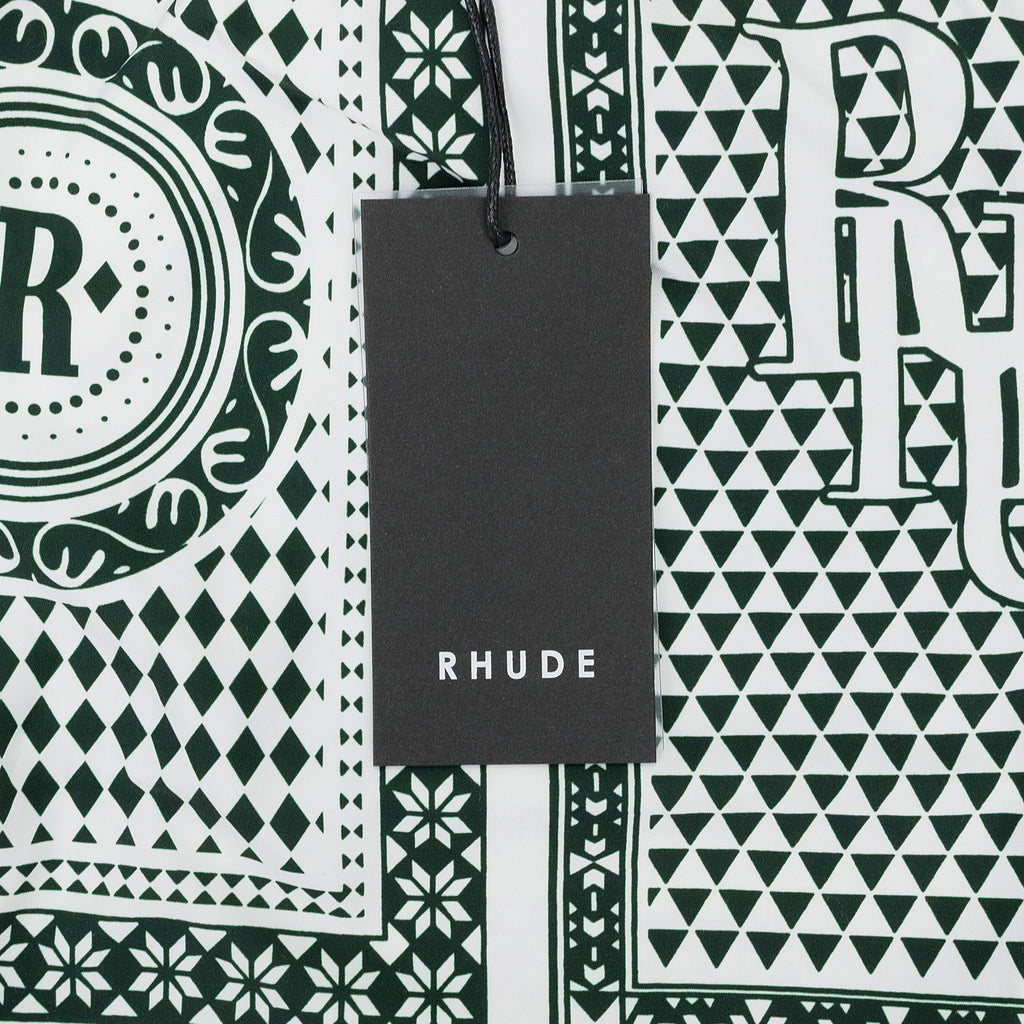 Grey Bandana Swim Trunks