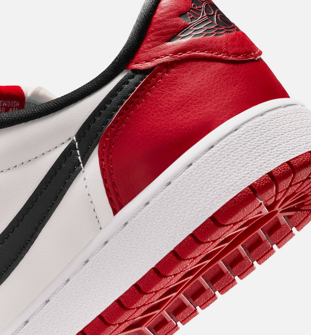 Air Jordan 1 Retro Low OG Grade School Lifestyle Shoe - Varsity Red/Black/Summit White