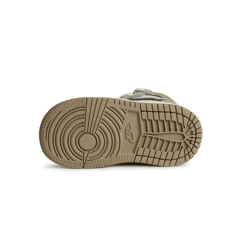Toddler's Jordan 1 Retro High OG Khaki/Cargo Khaki-Sail (FD2598 201)