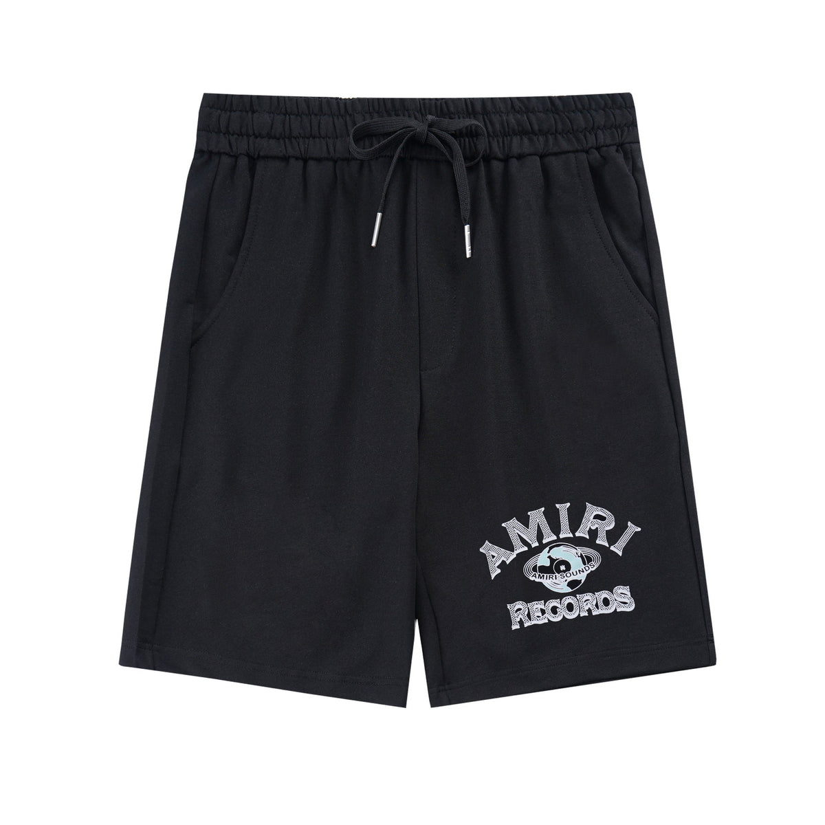 Amiri Paisley Leopard Letter Drawstring Sweat Shorts Streetwear