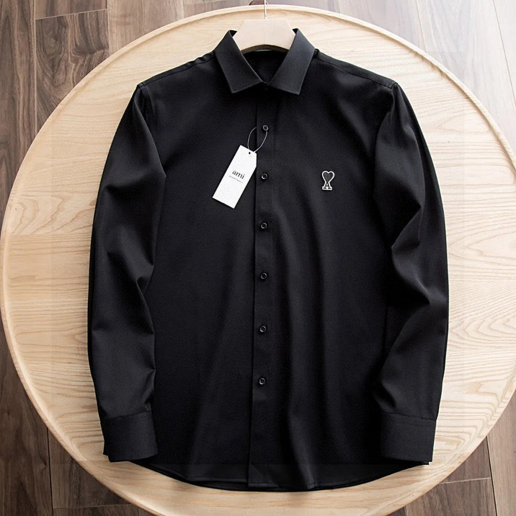 AMI Paris Ami de Coeur Long Sleeve Shirt – Autumn Collection