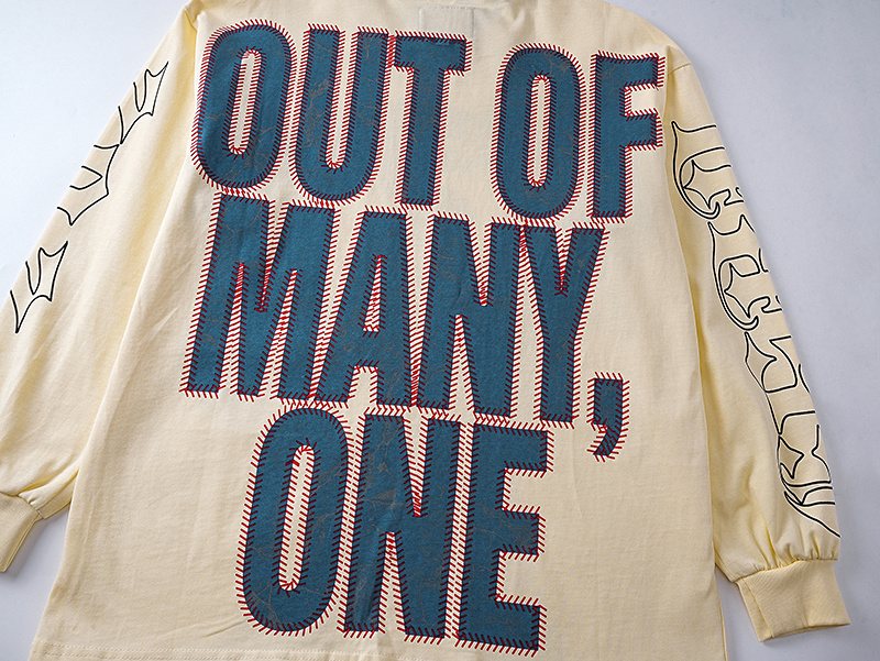 Godspeed Out of Many One Baseball Graphic Long-Sleeve T-Shirt