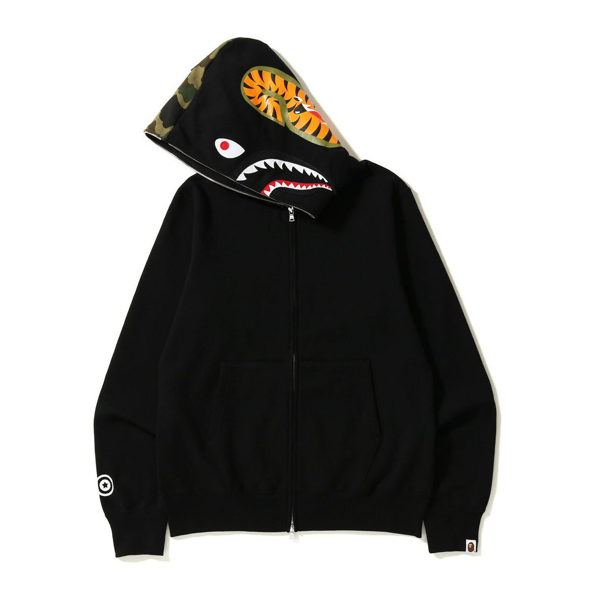 BAPE Black Tiger Shark Full-Zip Hoodie