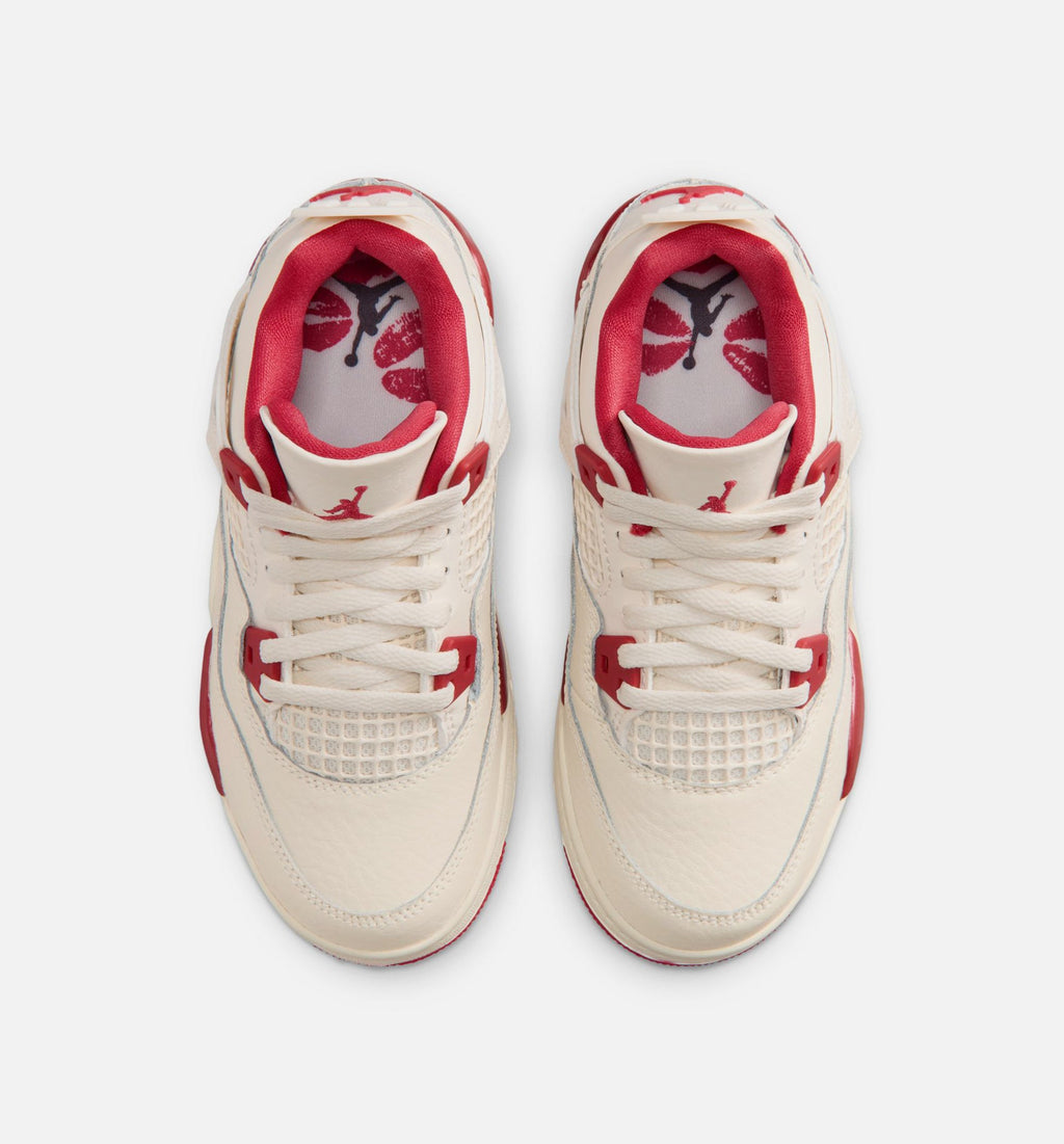 Air Jordan 4 Retro Valentine's Day Preschool Sneakers
