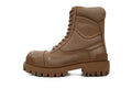 Balenciaga Brown Canvas Distressed Strike Boots