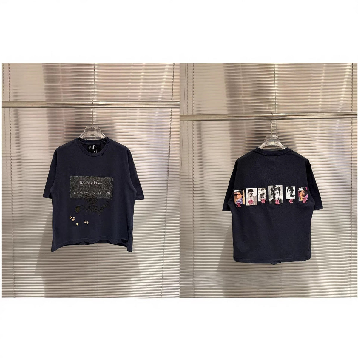 Paly Hollywood Portrait Graphic Short Sleeve Crew Neck T-Shirt Unisex
