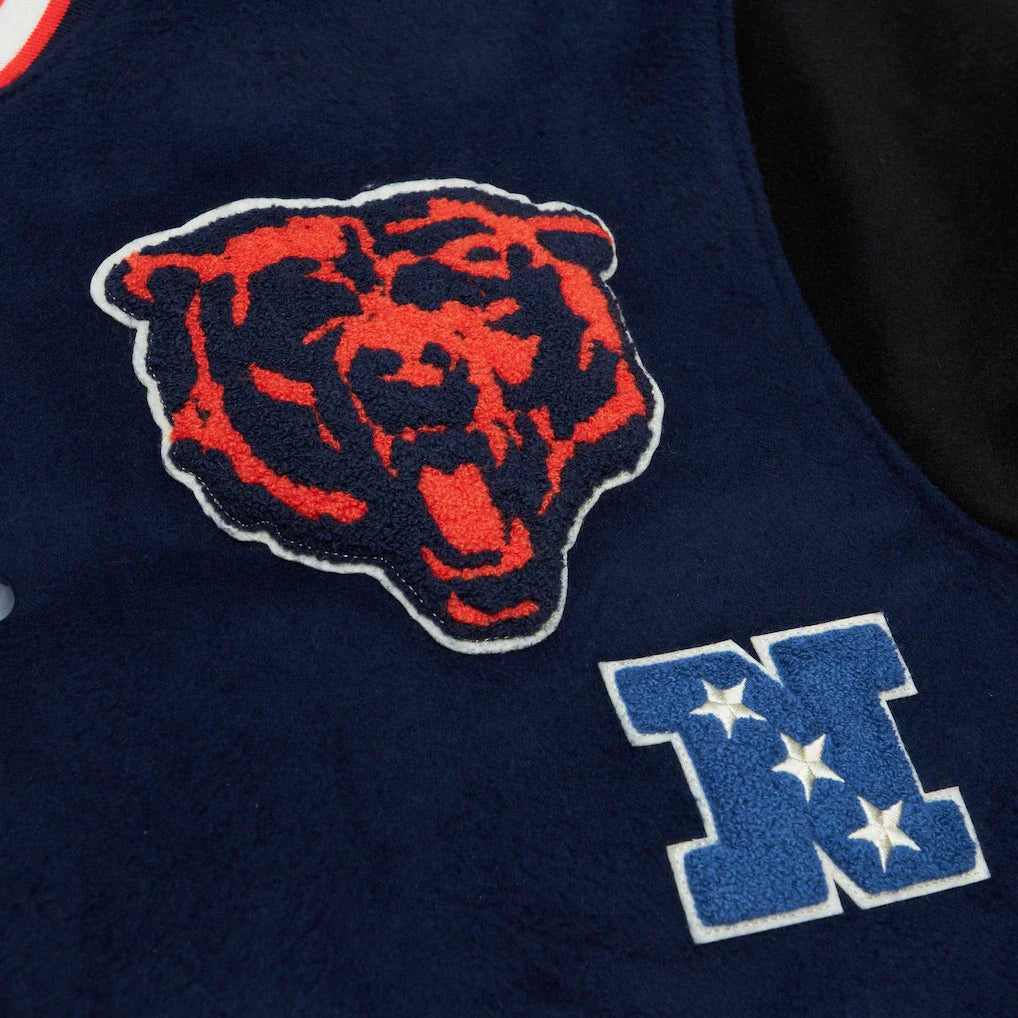 M&N Chicago Bears Team Legacy Varsity Jacket