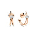 Pomellato Style Classic Cubic Zirconia 18K Gold-Plated Earrings