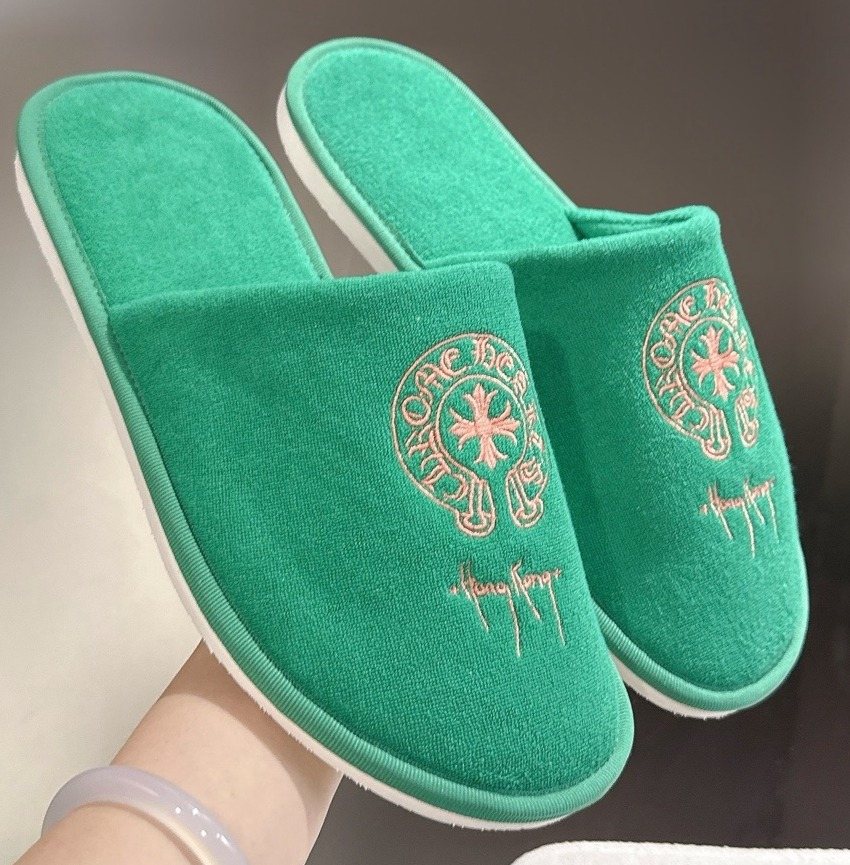 Comehearts Embroidered Open-Back Slippers